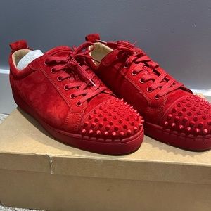 Men’s Red Louboutin Low Top Sneakers